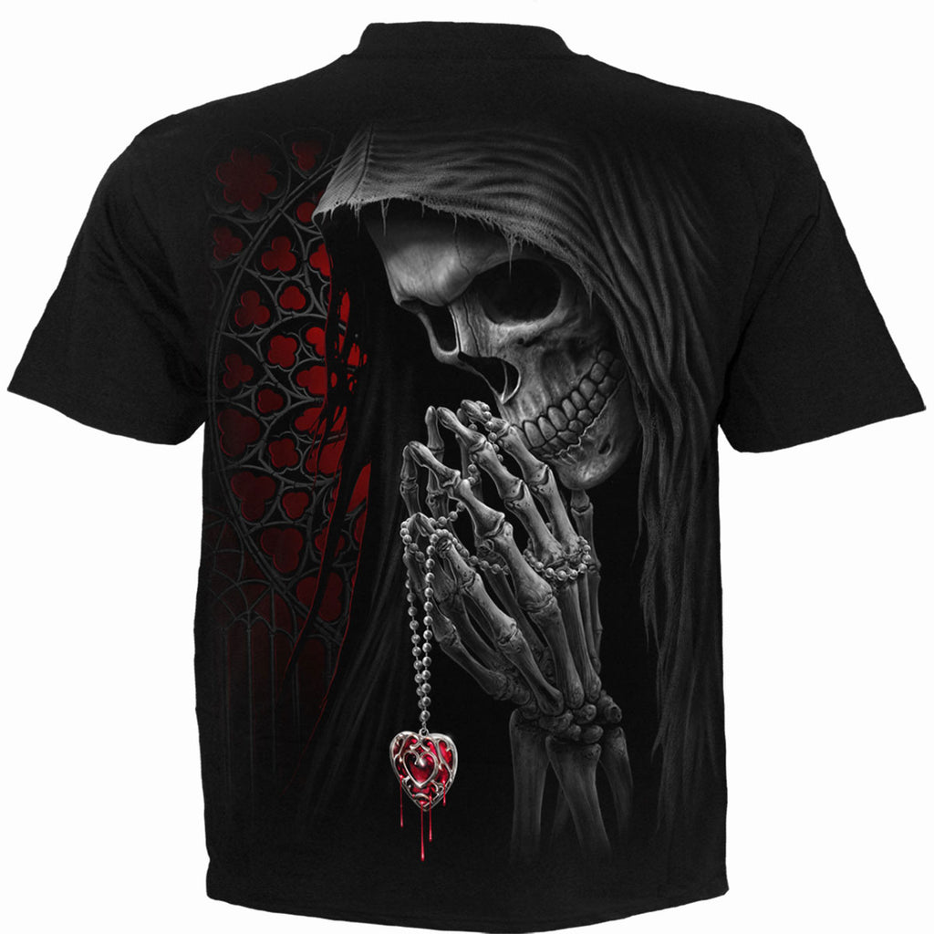 Spiral Unisex T-Shirt: Forbidden (Black) (Back Print)