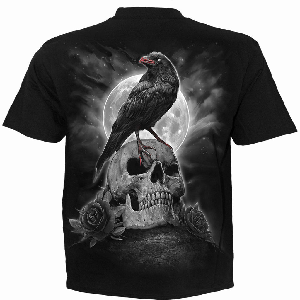 Spiral Unisex T-Shirt: Grave Walker (Black) (Back Print)