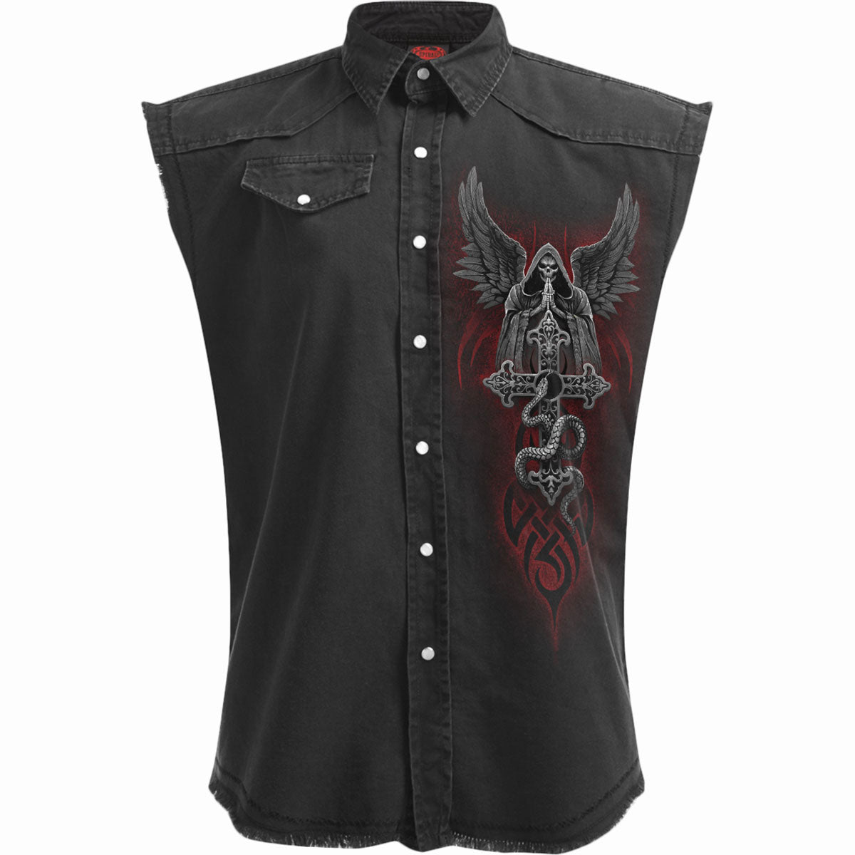 Spiral Unisex Worker Shirt: The Dead (Black) (Back Print)