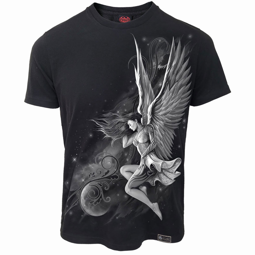 Spiral Unisex Organic T-Shirt: Lucid Dreams (Black) (Back Print)