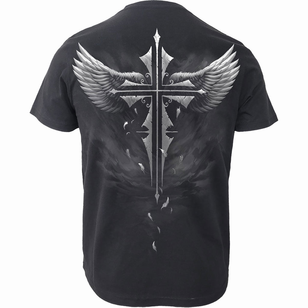 Spiral Unisex Organic T-Shirt: Lucid Dreams (Black) (Back Print)
