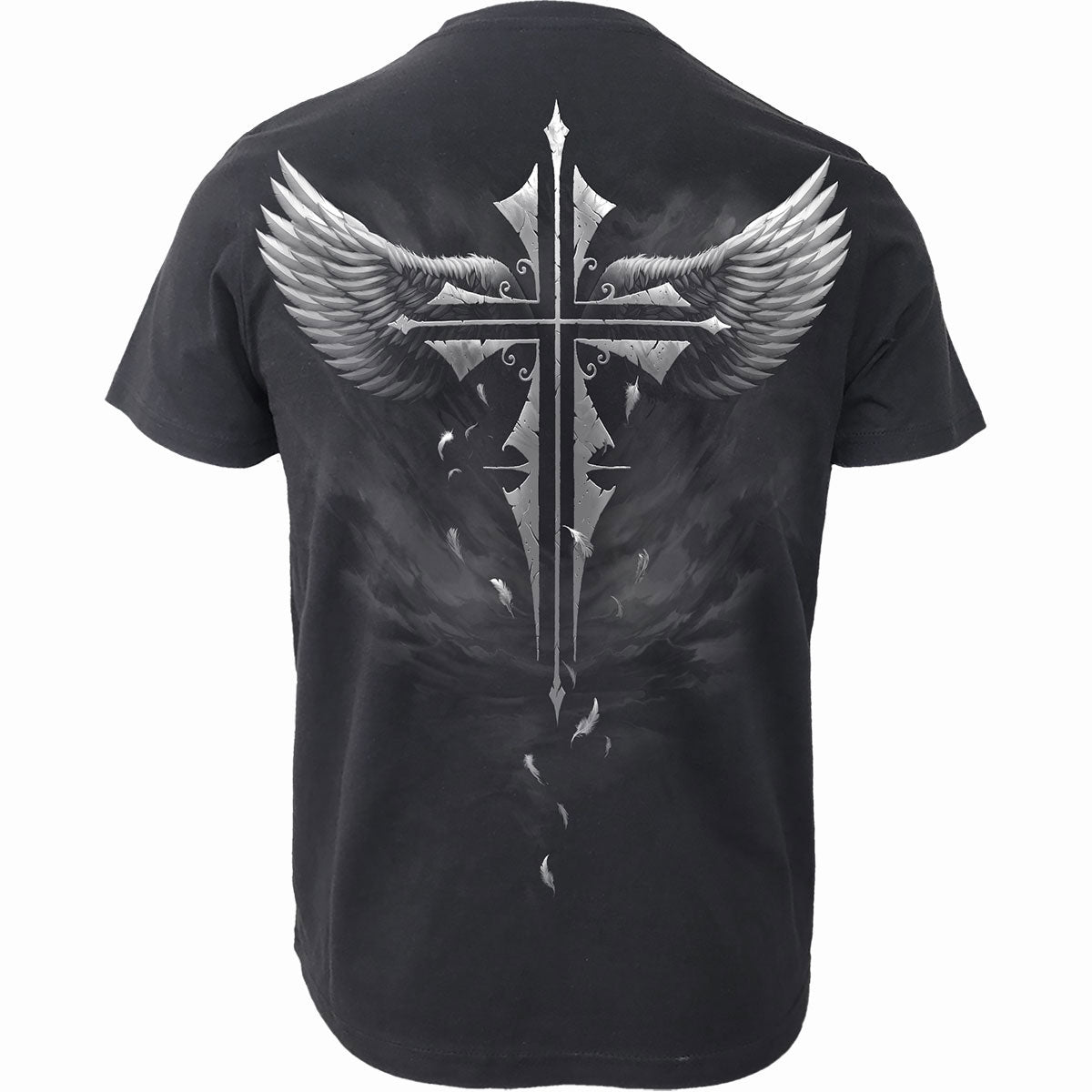 Spiral Unisex Organic T-Shirt: Lucid Dreams (Black) (Back Print)