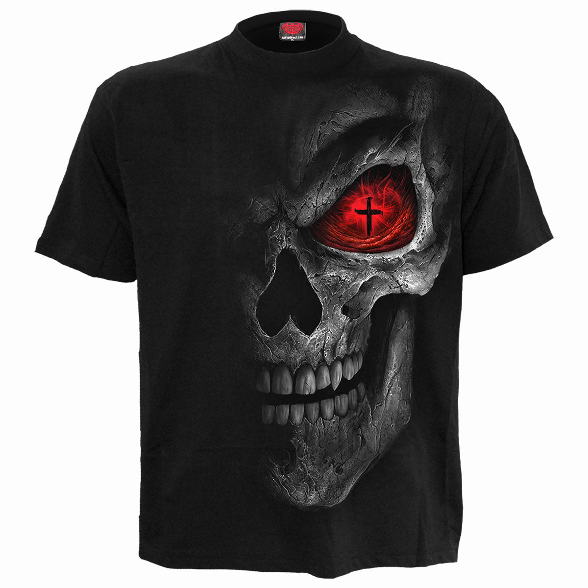 Spiral Unisex T-Shirt: Death Stare (Black) (Back Print)