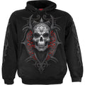 Spiral Unisex Pullover Hoodie: High Priestess (Black) (Back & Sleeve Print)