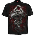 Spiral Unisex T-Shirt: Gothic Serpent (Black) (Back Print)