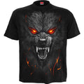 Spiral Unisex T-Shirt: Darkest Fear (Black) (Back Print)