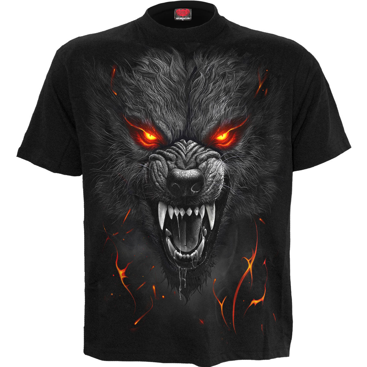 Spiral Unisex T-Shirt: Darkest Fear (Black) (Back Print)