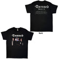 The Damned Unisex T-Shirt: Photo EU Tour Summer 24 (Black) (Back Print) (Ex-Tour)