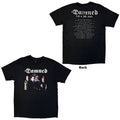 The Damned Unisex T-Shirt: Photo UK & EU Tour 24 (Black) (Back Print) (Ex-Tour)