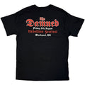 The Damned Unisex T-Shirt: Skeleton/Rebellion Festival 25 (Black) (Back Print) (Ex-Tour)