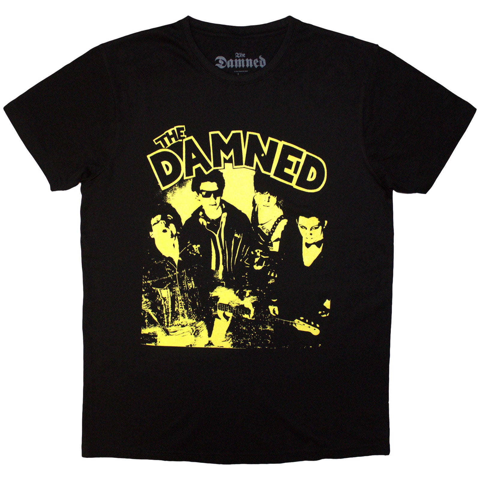 The Damned Unisex T-Shirt: New Rose Vintage (Black)