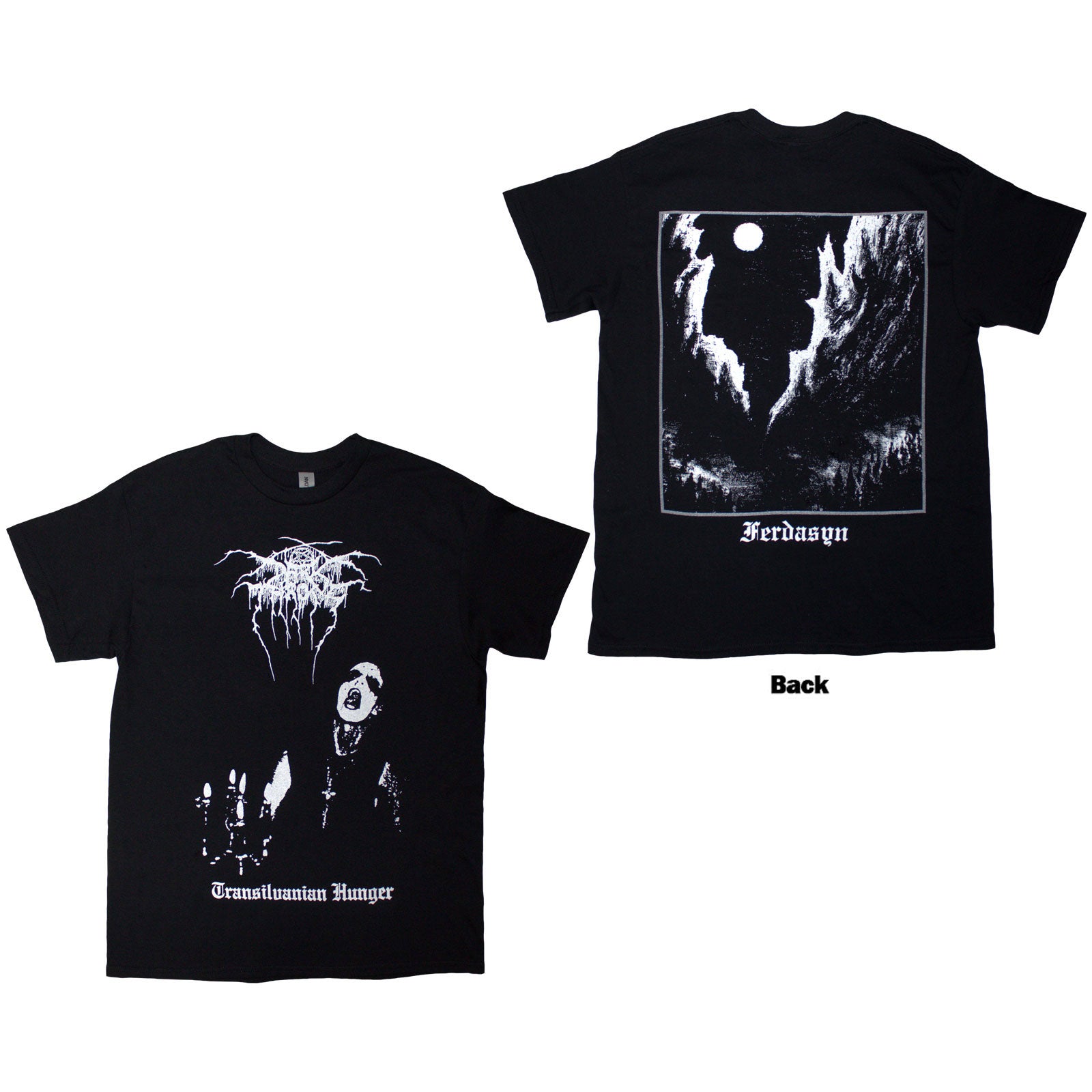 Darkthrone Unisex T-Shirt: Transilvanian Hunger (Black) (Back Print)