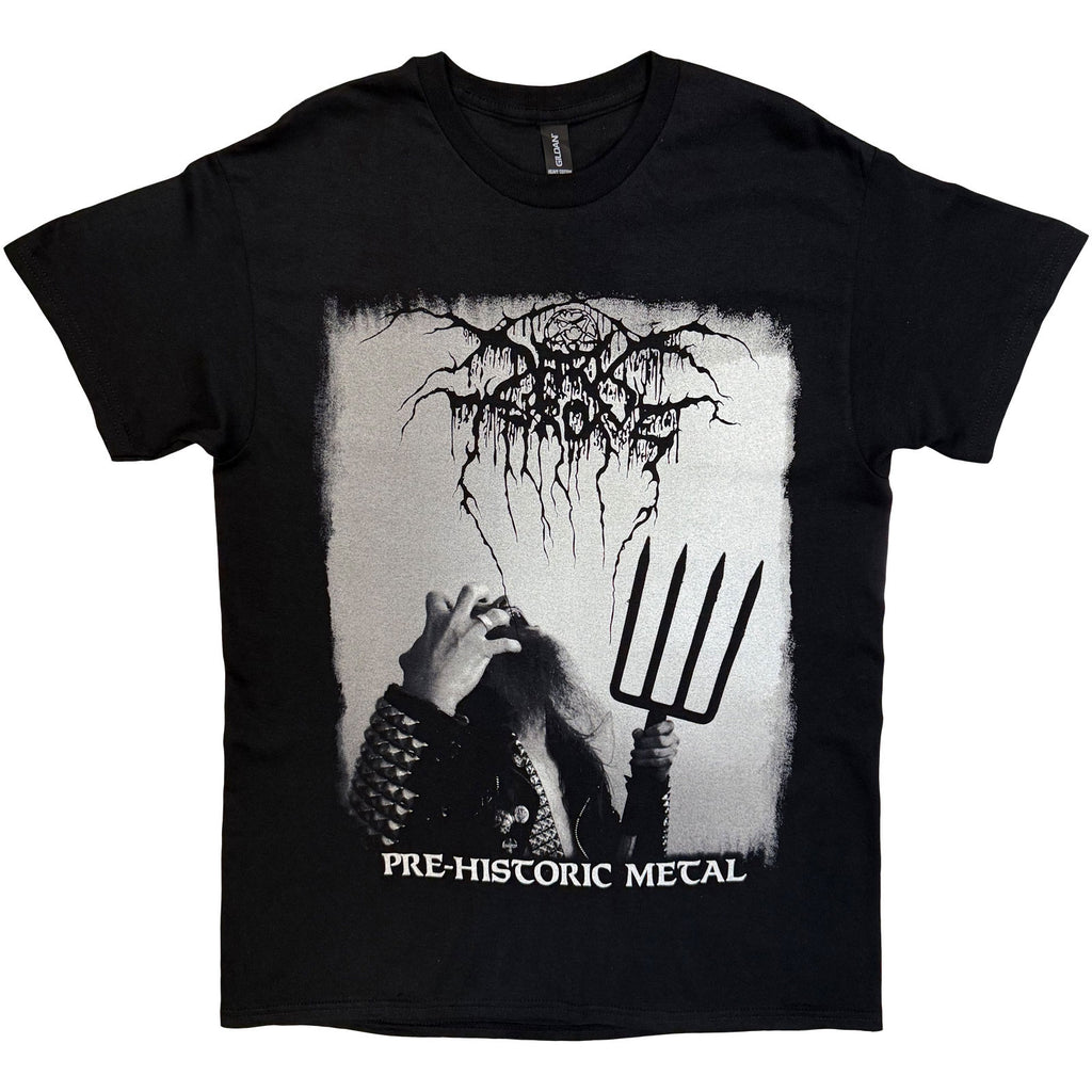 Darkthrone Unisex T-Shirt: Pre-Historic Metal (Black) (Back Print)
