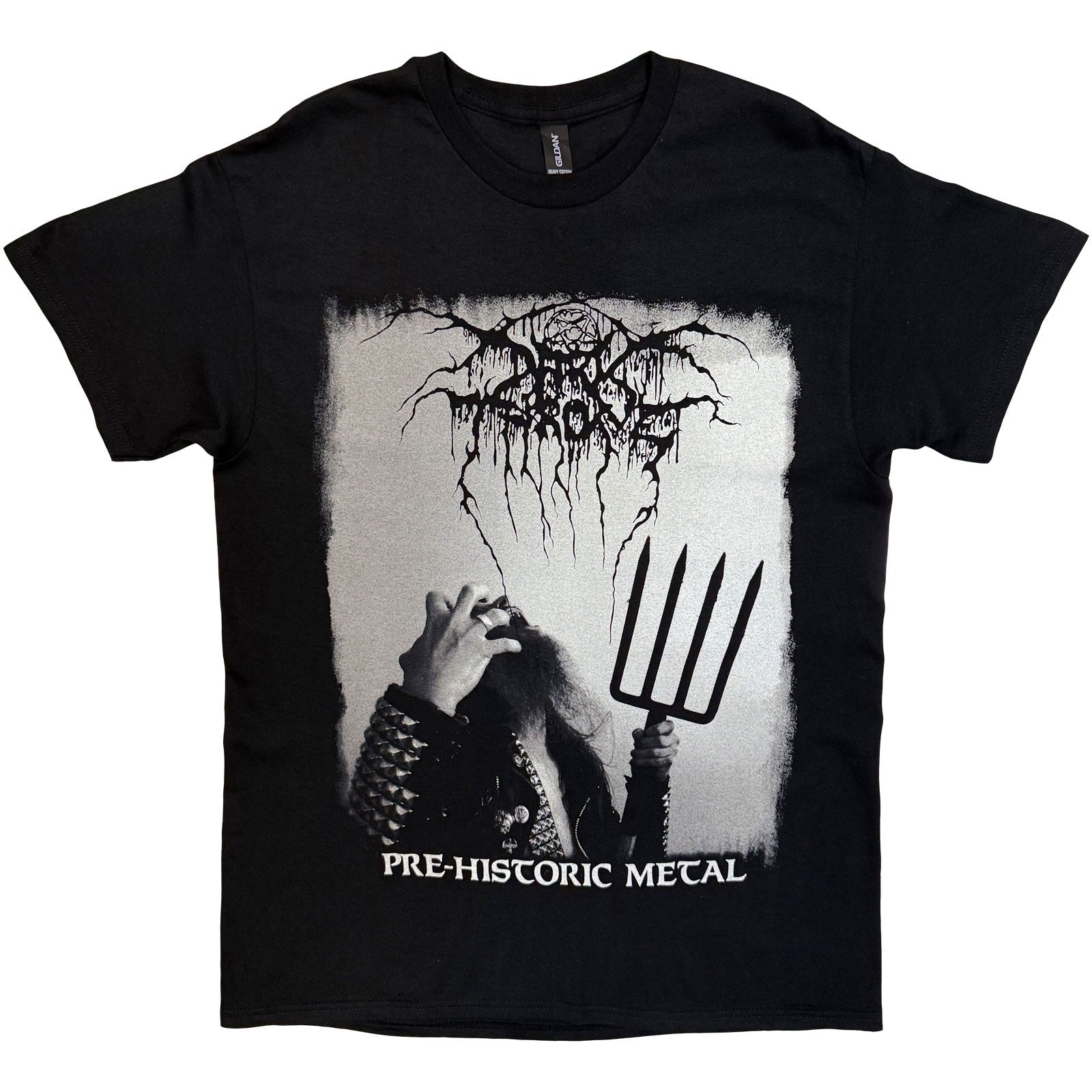 Darkthrone Unisex T-Shirt: Pre-Historic Metal (Black) (Back Print)