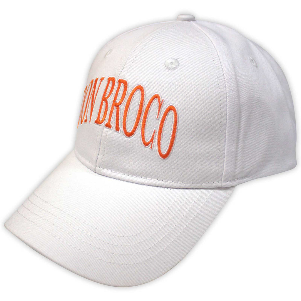 Don Broco Unisex Baseball Cap: Orange Logo (White)