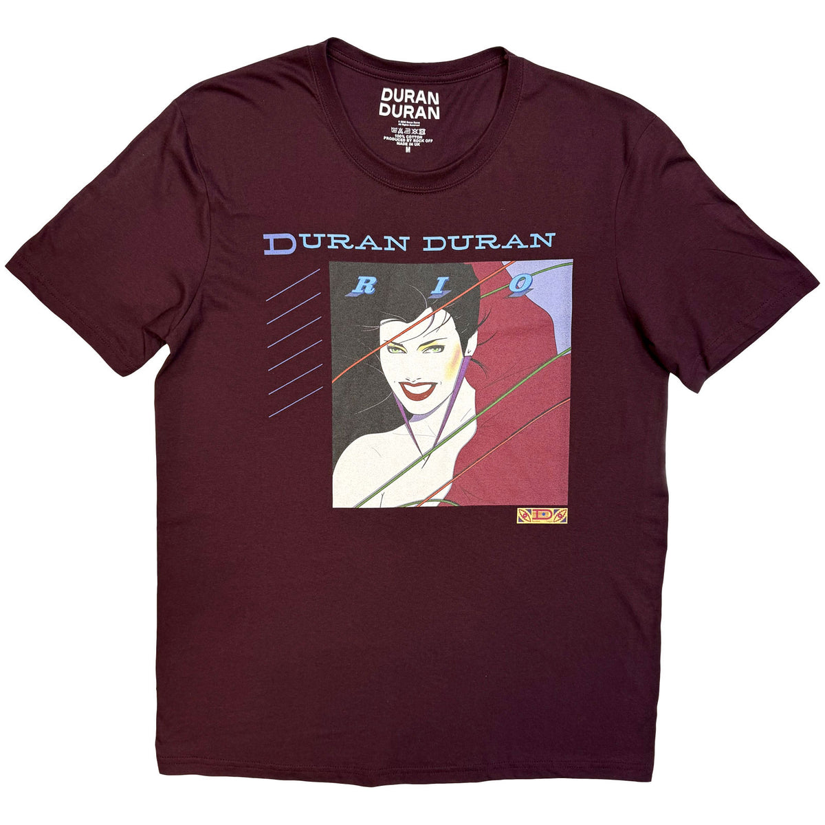 Duran Duran Unisex T-Shirt: Rio (Maroon Red)