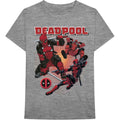 Marvel Comics Unisex T-Shirt: Deadpool Collage 1 (Grey)