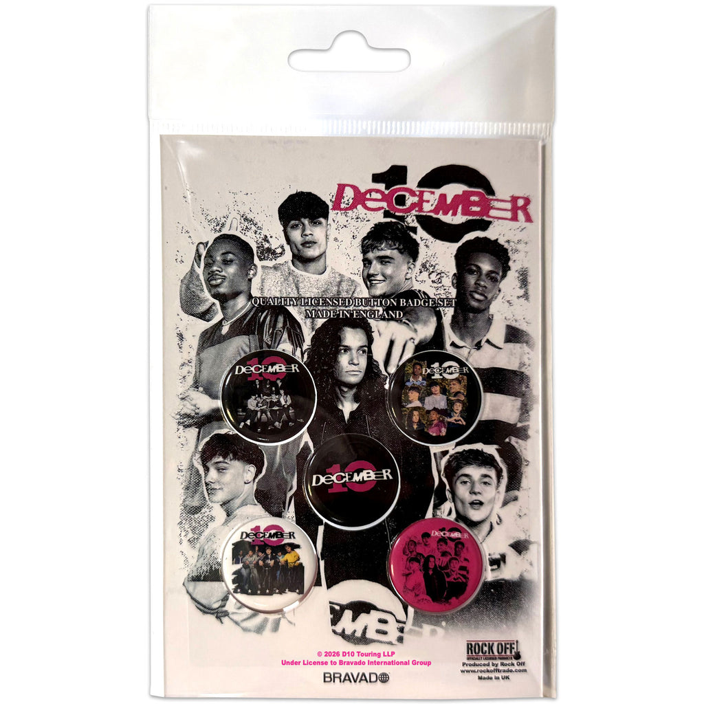December 10. Button Badge Pack: Group 5 Pack