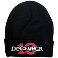 December 10. Unisex Beanie Hat: Logo (Black)