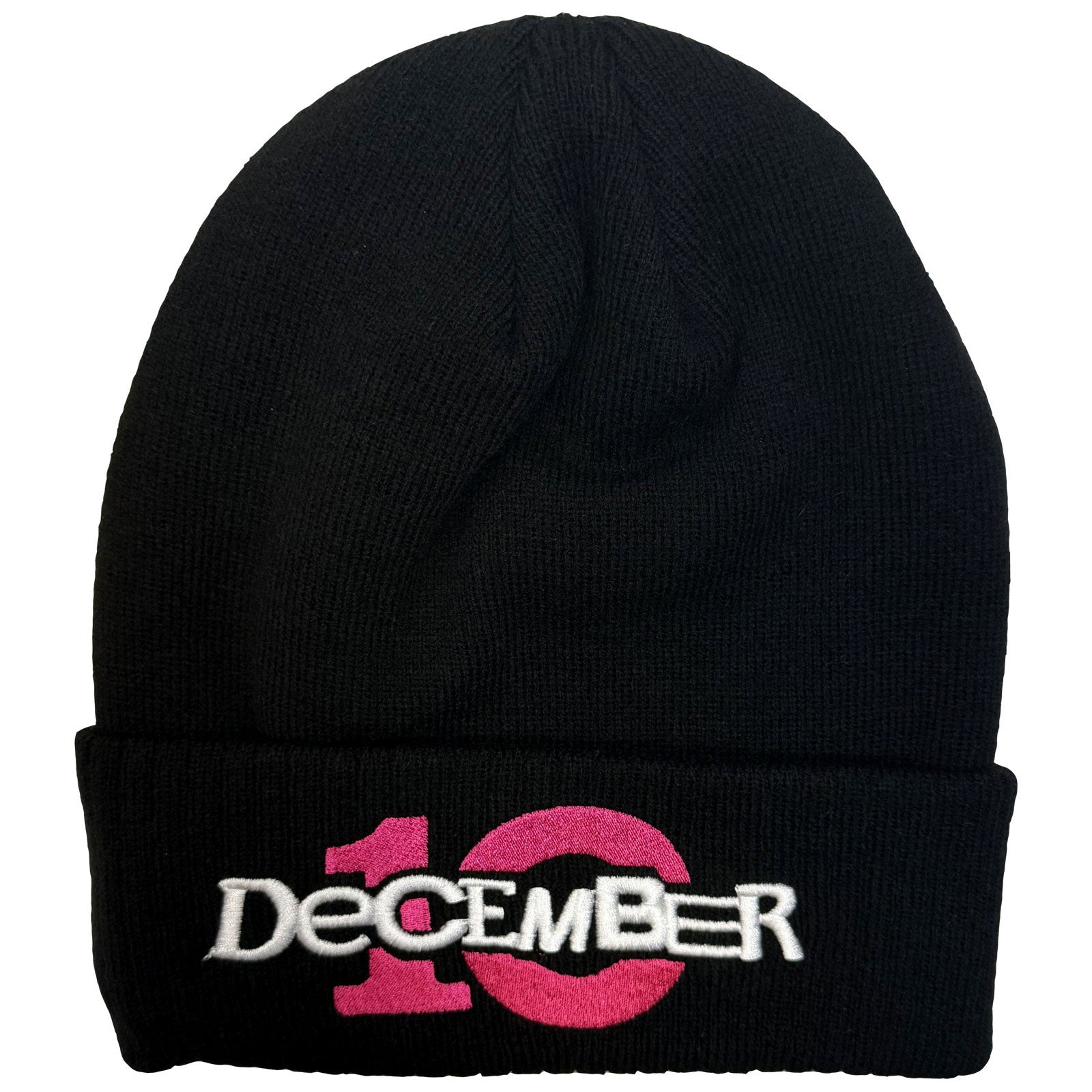 December 10. Unisex Beanie Hat: Logo (Black)