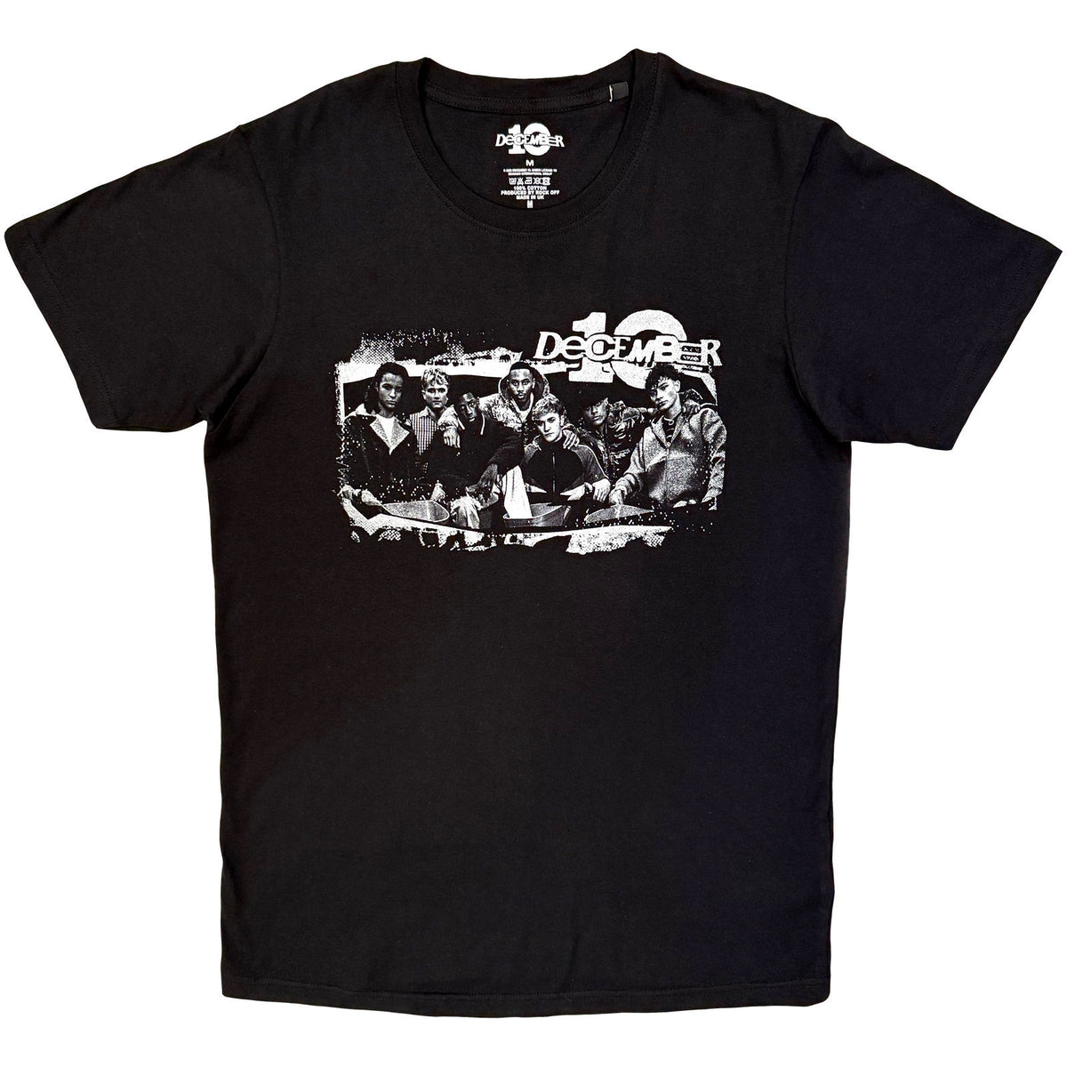 December 10 Unisex Stone Wash T-Shirt: Biker B7W Stone Wash (Black)