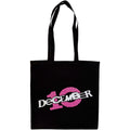 December 10. Cotton Tote Bag: Logo (Black)