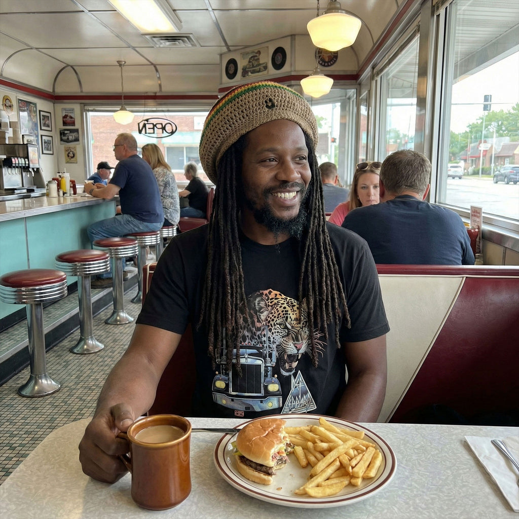 Def Leppard Unisex Premium Carbon T-Shirt: Truck (Black)
