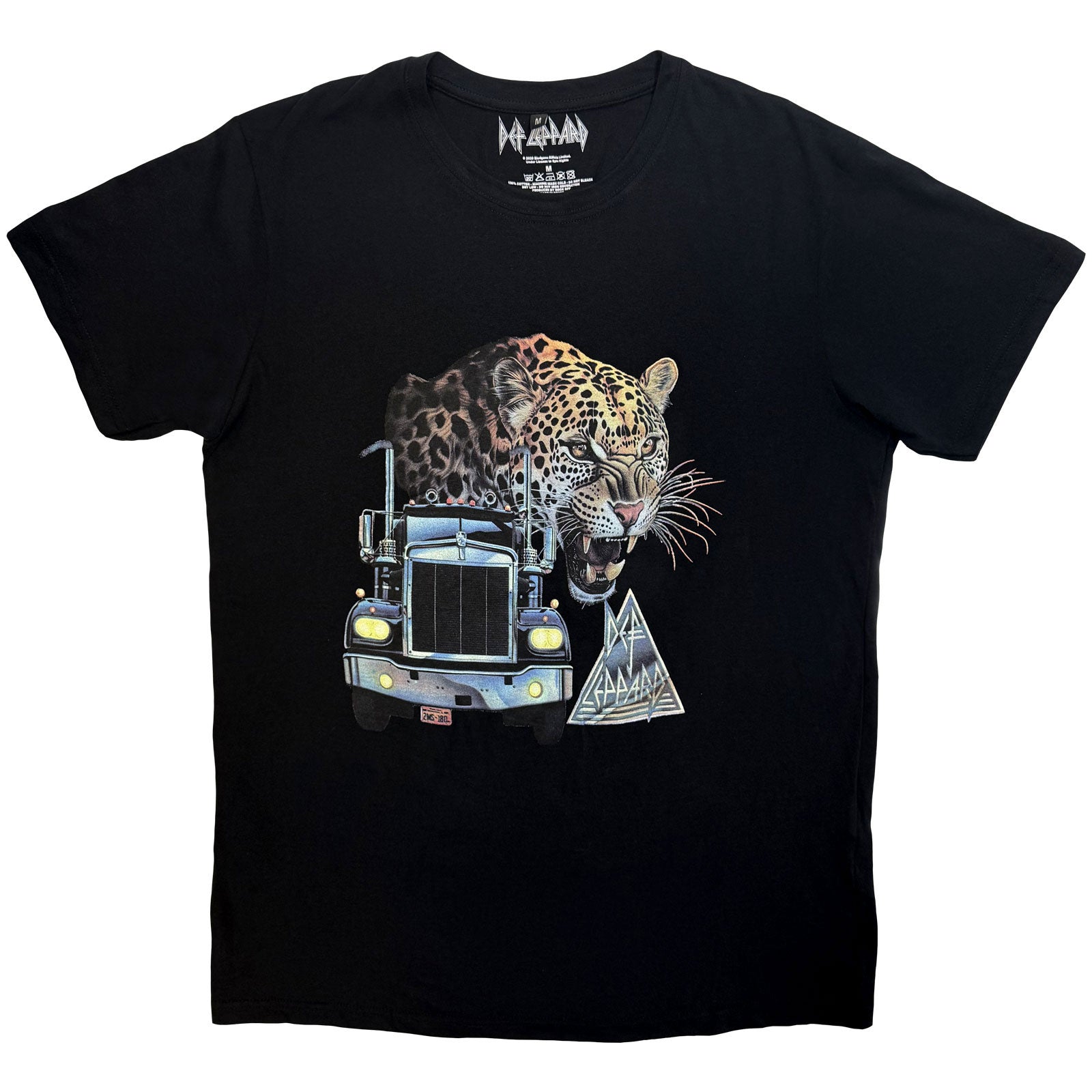 Def Leppard Unisex Premium Carbon T-Shirt: Truck (Black)