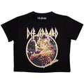 Def Leppard Ladies Crop Top: Love Bites (Black)