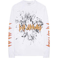 Def Leppard Unisex Long Sleeve T-Shirt: Shatter (White) (Sleeve Print)