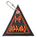 Def Leppard Patch Keychain: Tri-Logo (Double Sided)