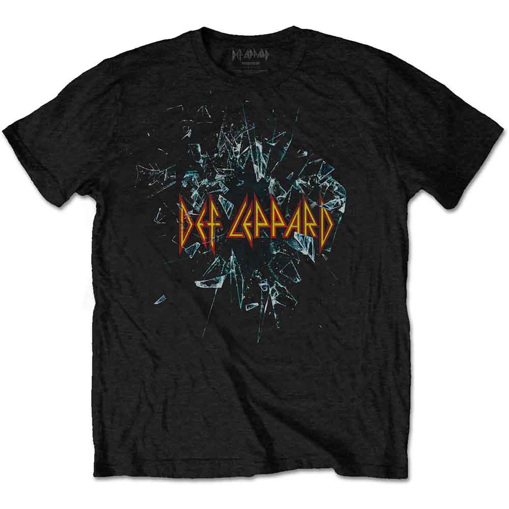 Def Leppard Unisex T-Shirt: Shatter (Black)