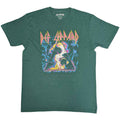 Def Leppard Unisex T-Shirt: Hysteria Album Art (Green)