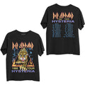 Def Leppard Unisex T-Shirt: Hysteria '88 (Black) (Back Print)