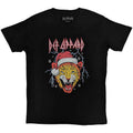 Def Leppard Unisex T-Shirt: Holiday Leppard (Black)