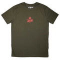 Def Leppard Unisex T-Shirt: Mini Target Logo (Green)