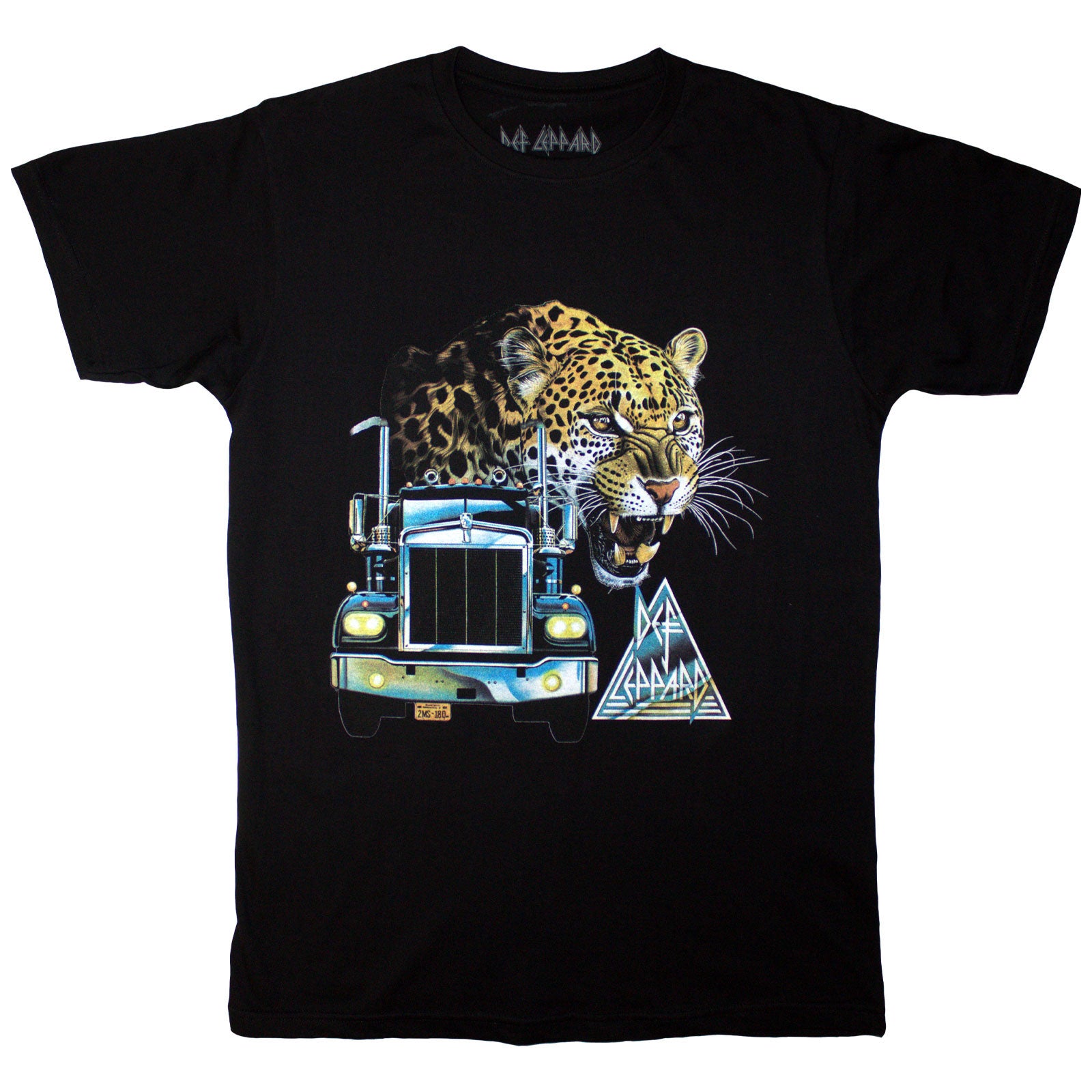 Def Leppard Unisex T-Shirt: Truck (Black)
