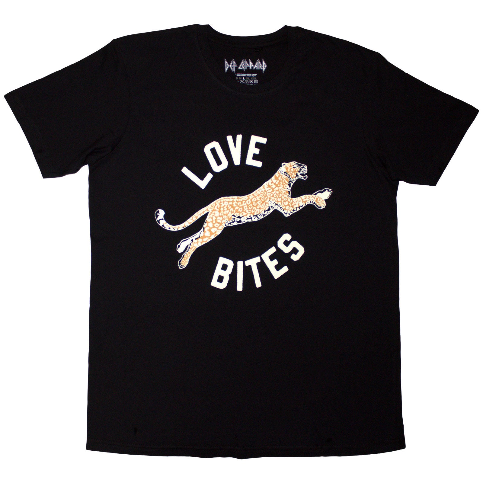 Def Leppard Unisex T-Shirt: Love Bites Leap (Black)