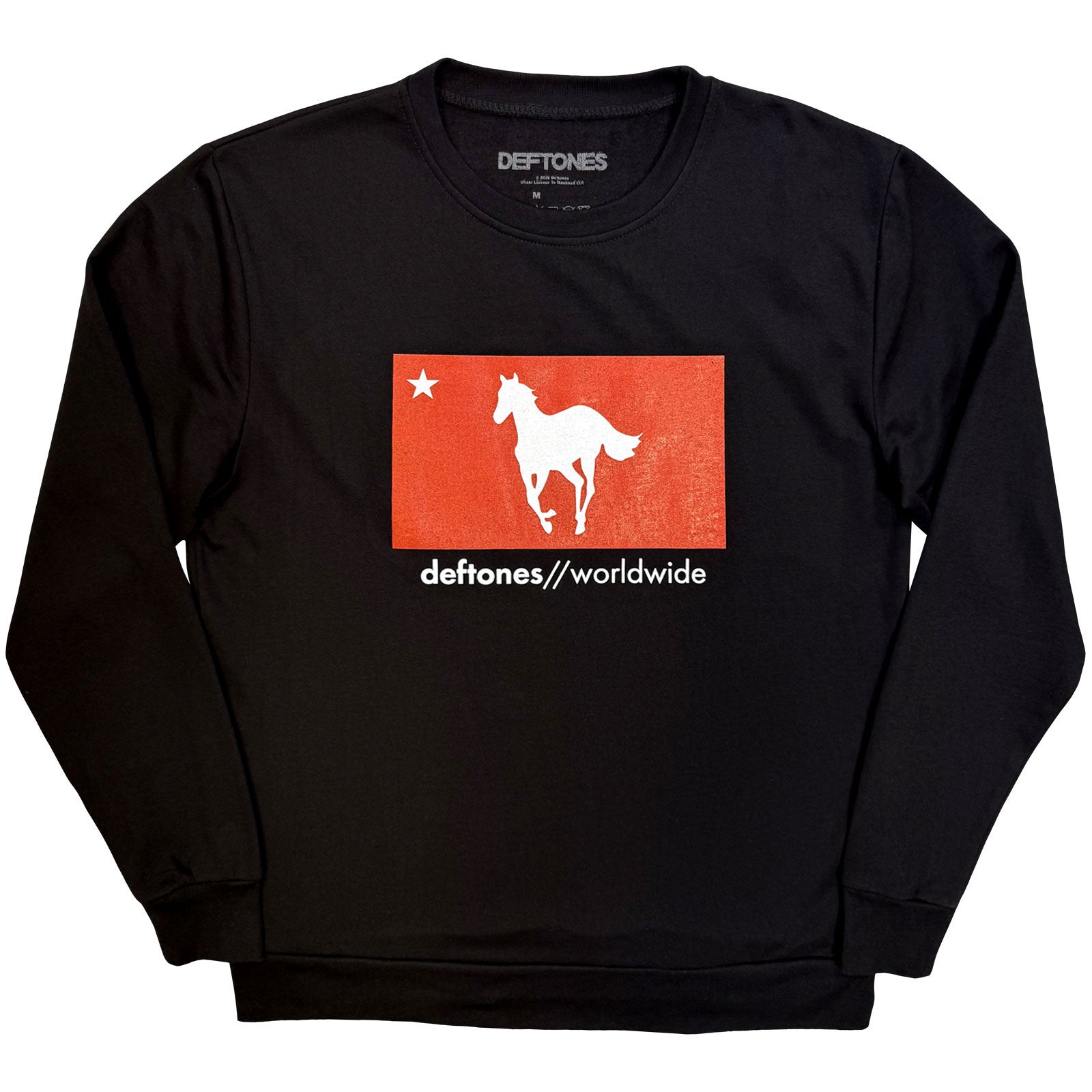 Deftones Unisex Sweatshirt: Star & Pony (Black)