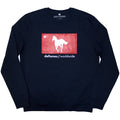 Deftones Unisex Sweatshirt: Star & Pony (Navy Blue)