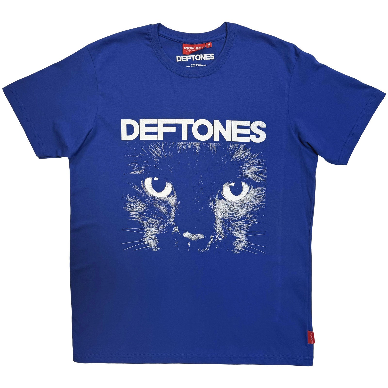 Deftones Unisex Unplugged T-Shirt: Sphynx (Blue) (Back Print)