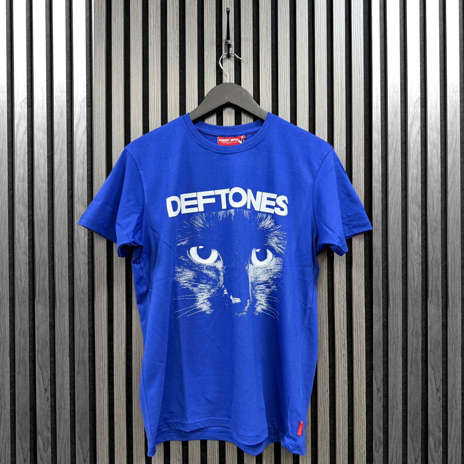 Deftones Unisex Unplugged T-Shirt: Sphynx (Blue) (Back Print)