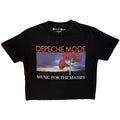 Depeche Mode Ladies Crop Top: Music For The Masses (Black)