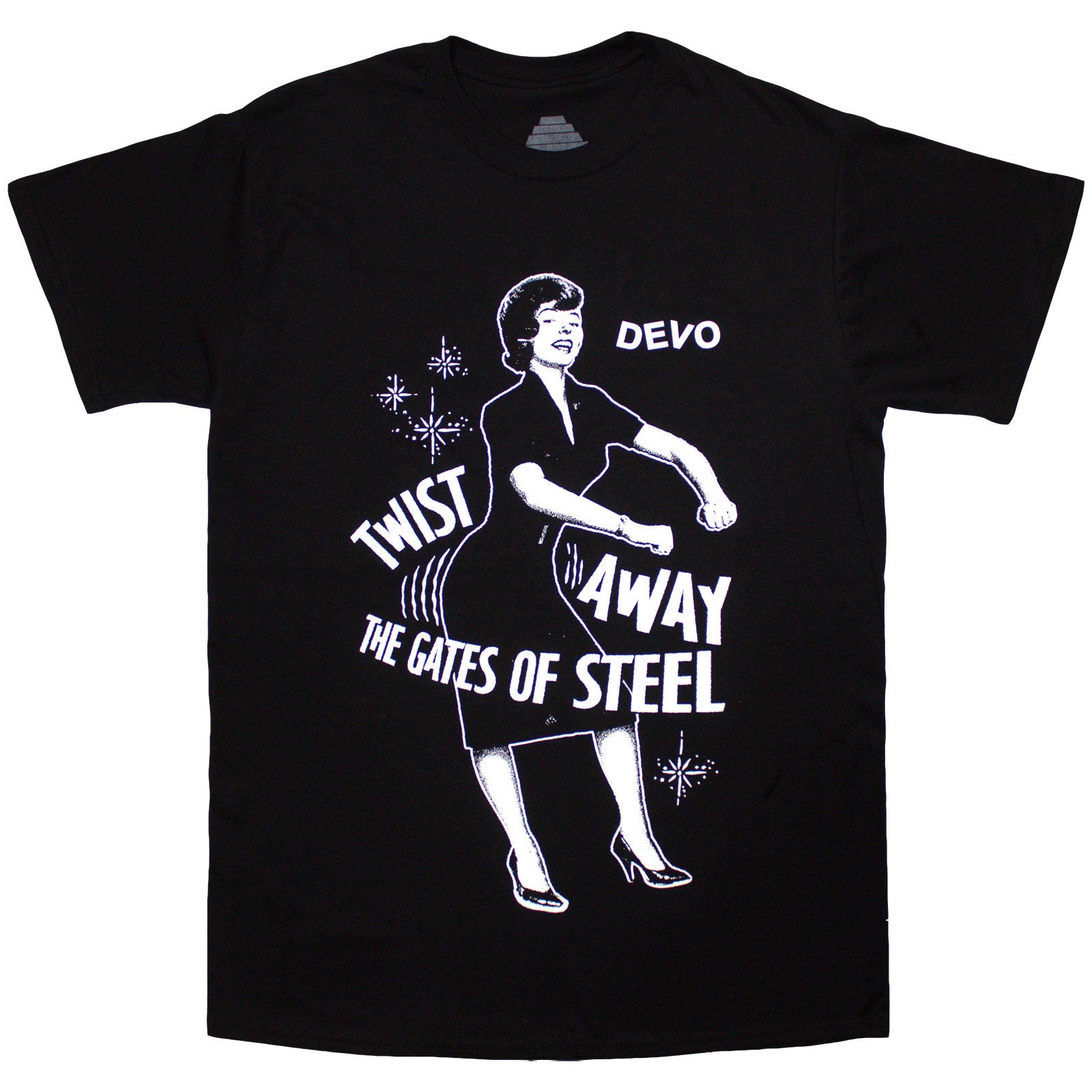 Devo Unisex T-Shirt: Twist Away (Black)