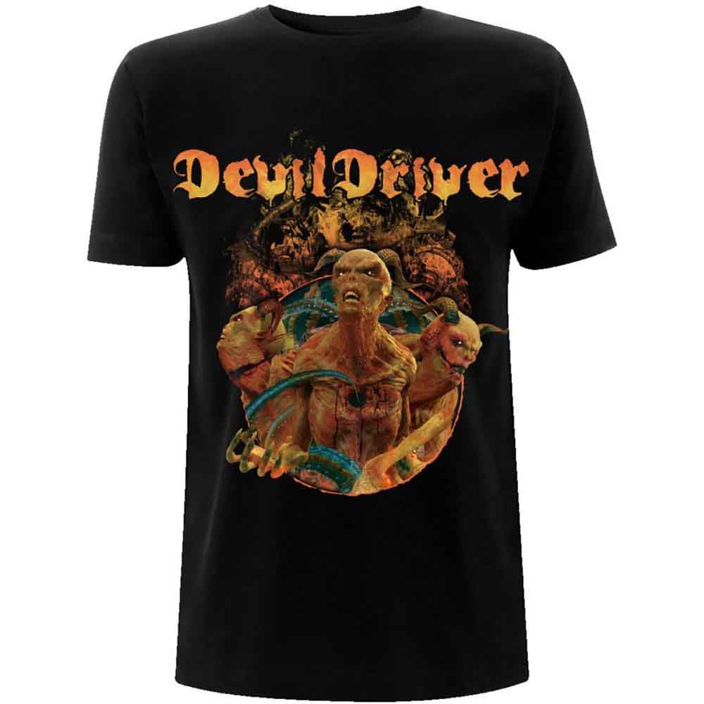 DevilDriver Unisex T-Shirt: Keep Away from Me (Black) (Back Print)