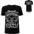 DevilDriver Unisex T-Shirt: Sawed Off (Black) (Back Print)