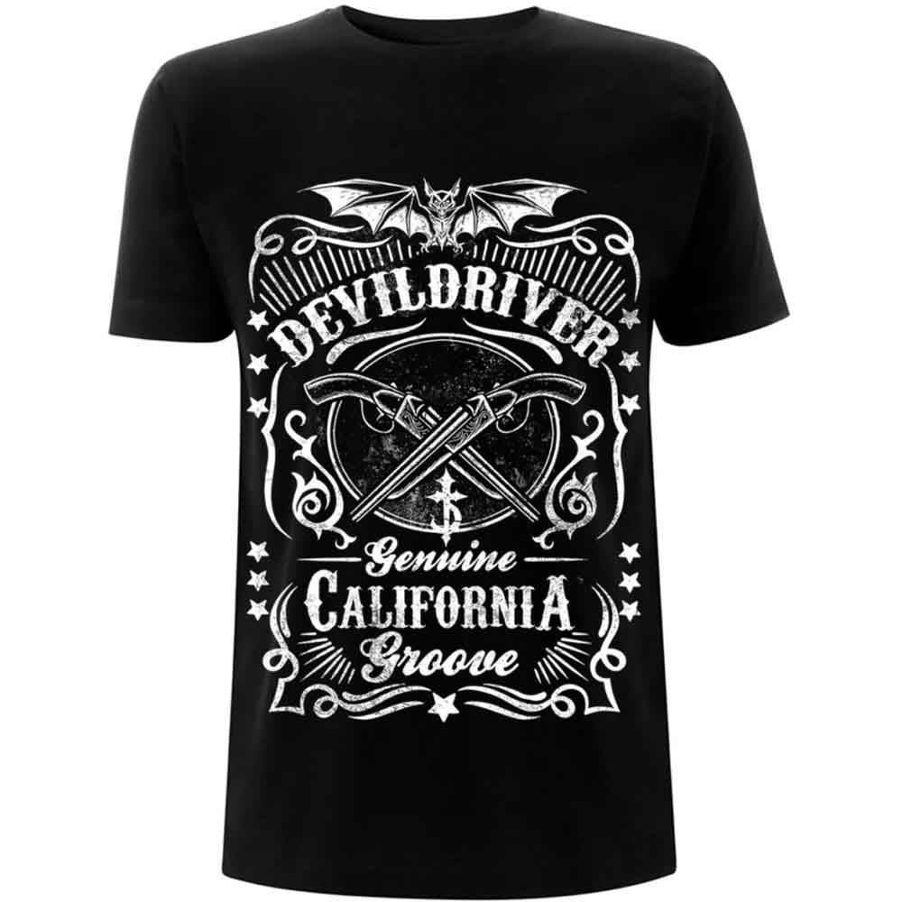DevilDriver Unisex T-Shirt: Sawed Off (Black) (Back Print)
