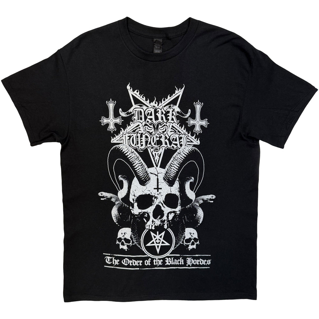 Dark Funeral Unisex T-Shirt: Order Of The Black Hordes (Black) (Back Print)