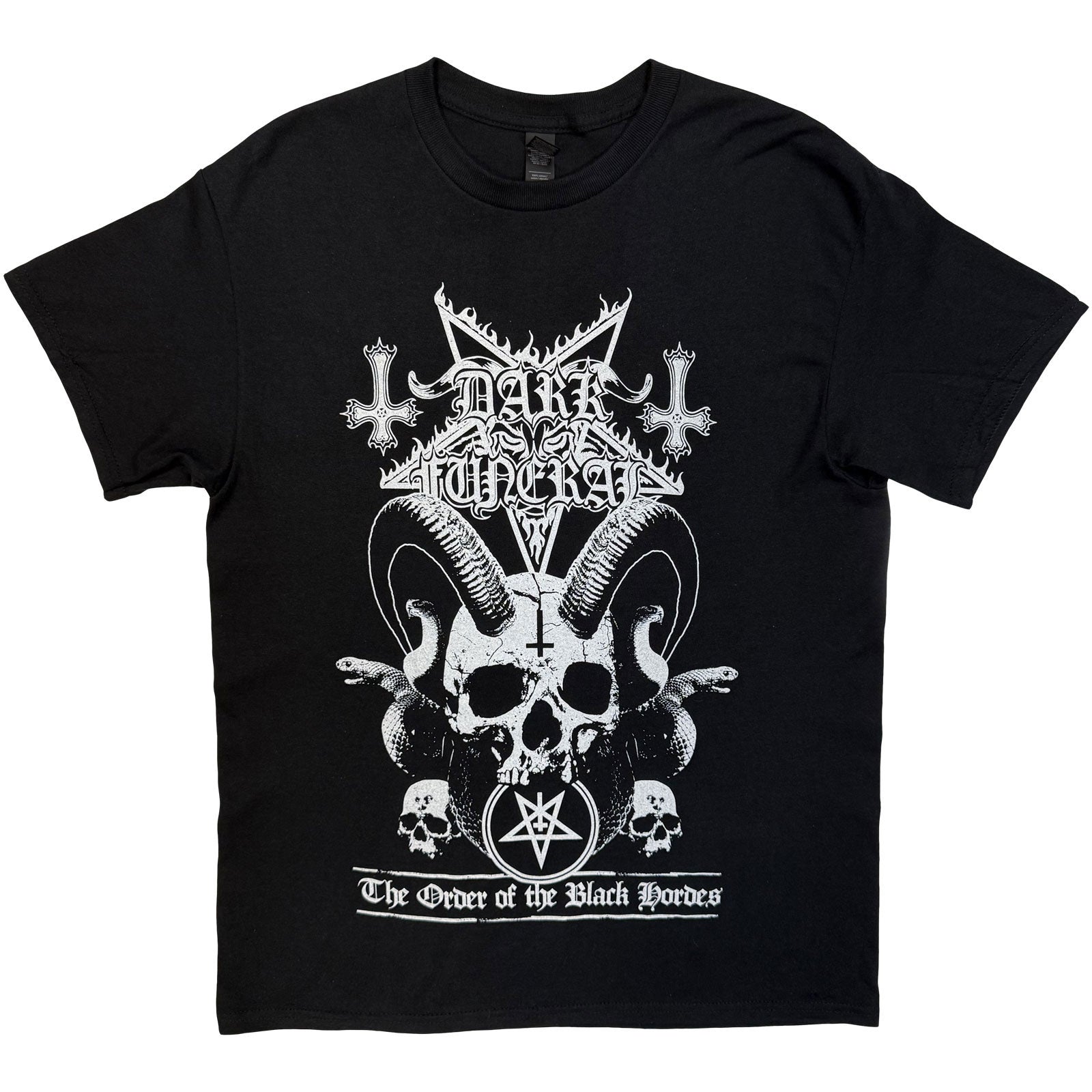 Dark Funeral Unisex T-Shirt: Order Of The Black Hordes (Black) (Back Print)