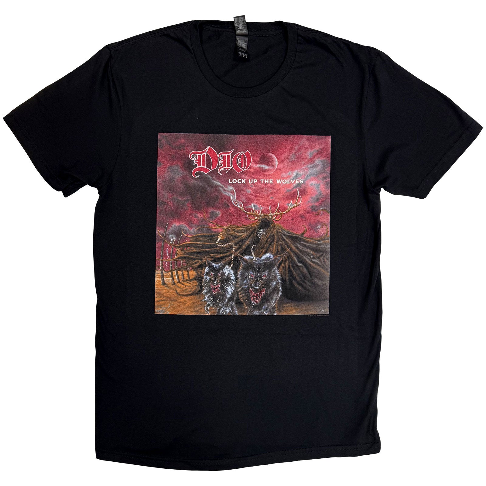 Dio Unisex T-Shirt: Lock Up The Wolves (Black)